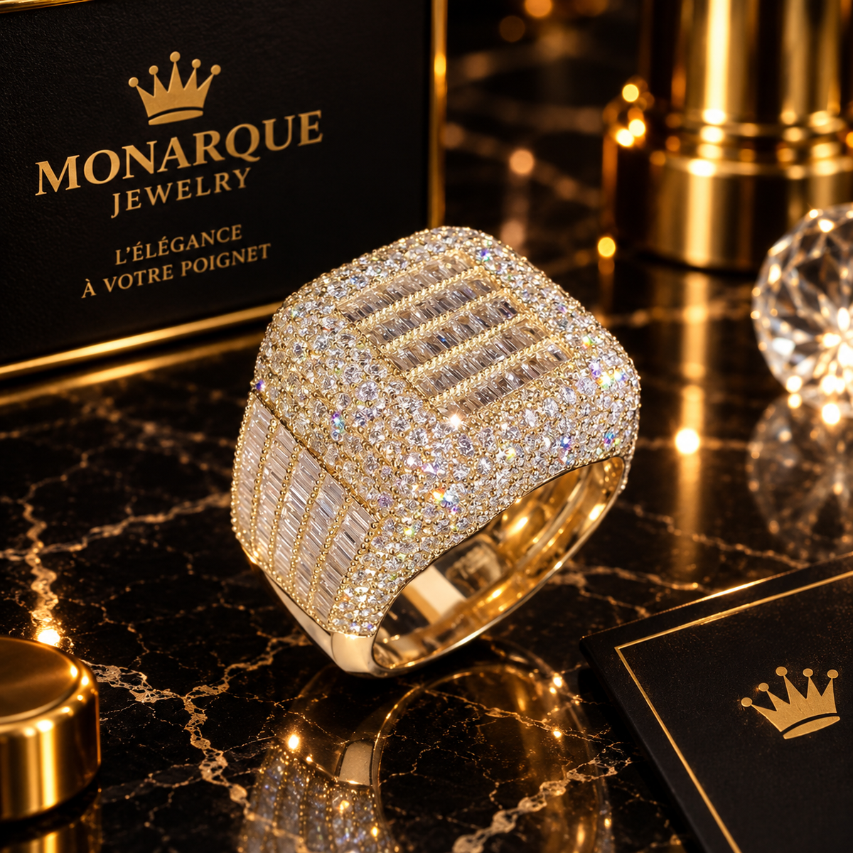 Bague Royale VVS Moissanite – Or