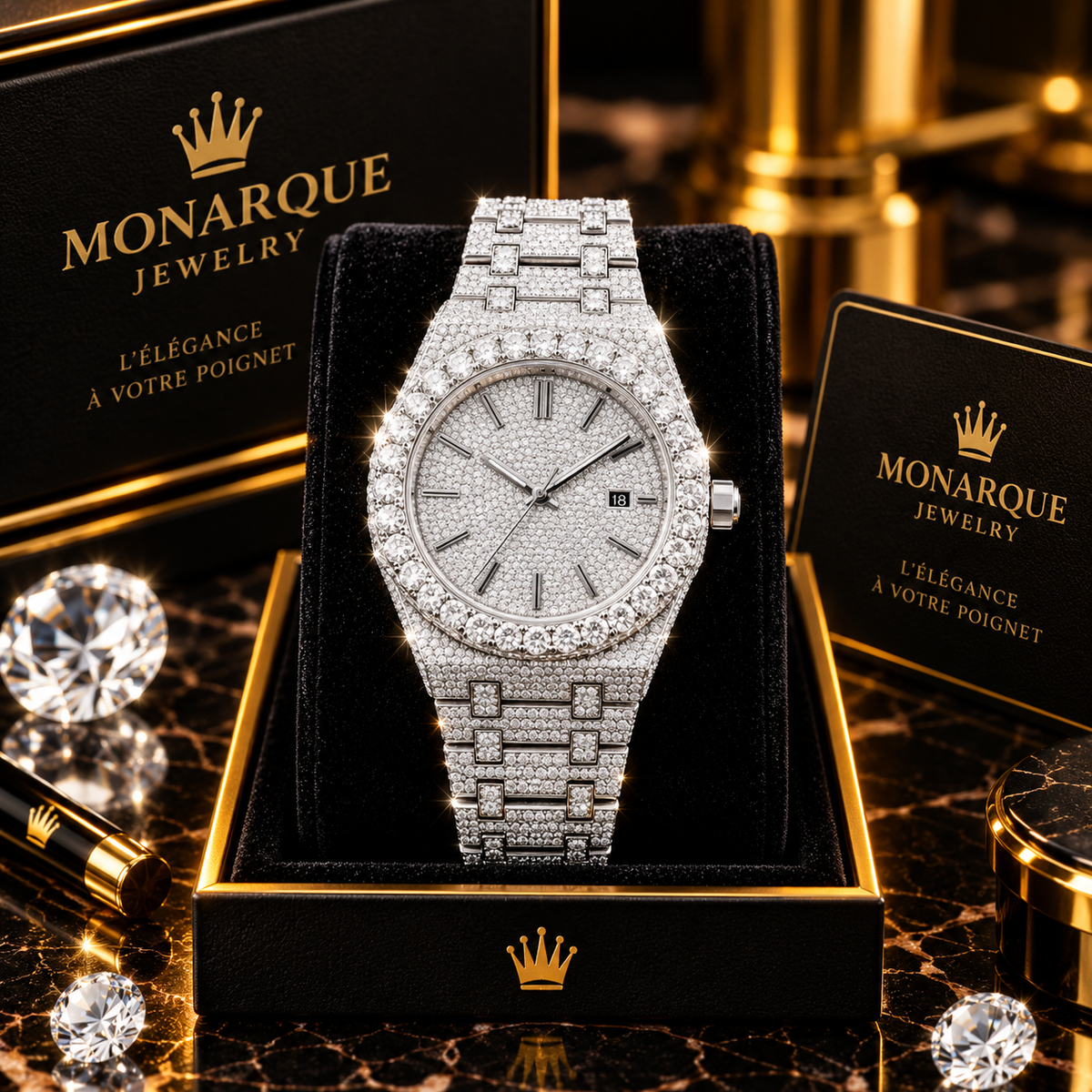 Montre Royale VVS Moissanite 👑💎