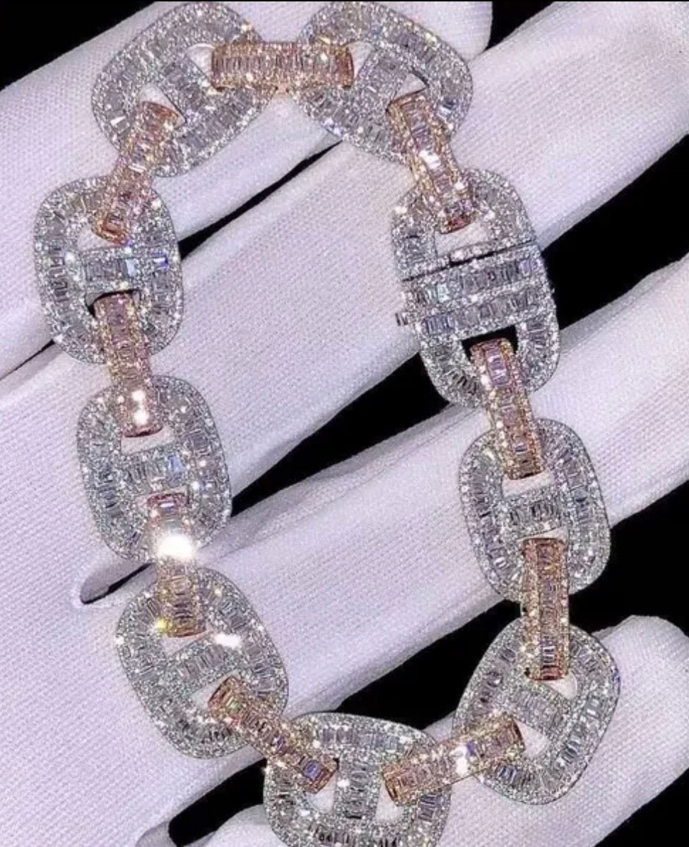 Bracelet Royal Link VVS Moissanite