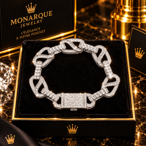 Bracelet Royal Link VVS Moissanite